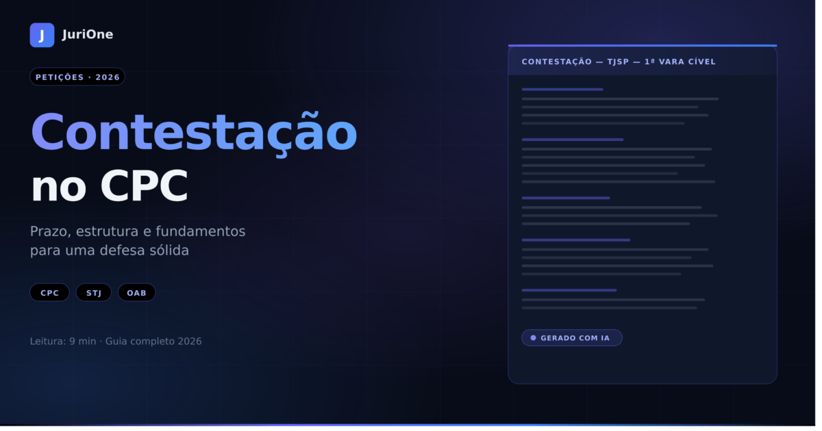 Contestação no CPC: Prazo, Estrutura e Fundamentos para Não Errar
